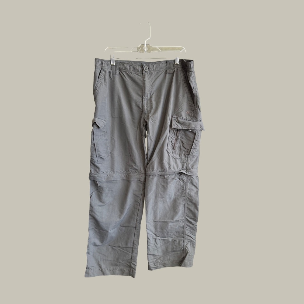 Kathmandu No‎ Fly Zone Convertible Cargo Pants Mens XL Gray Hiking Outdoor 36x31